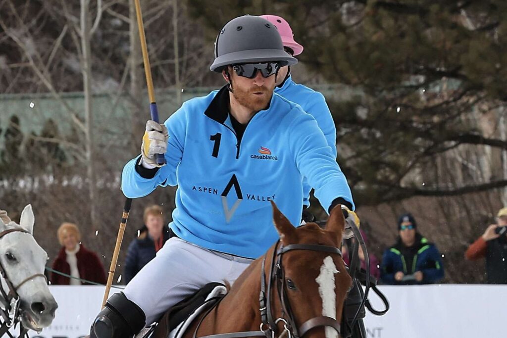 Prince Harry Makes Surprise Appearance at Snow Polo in Aspen, Standing In for Friend