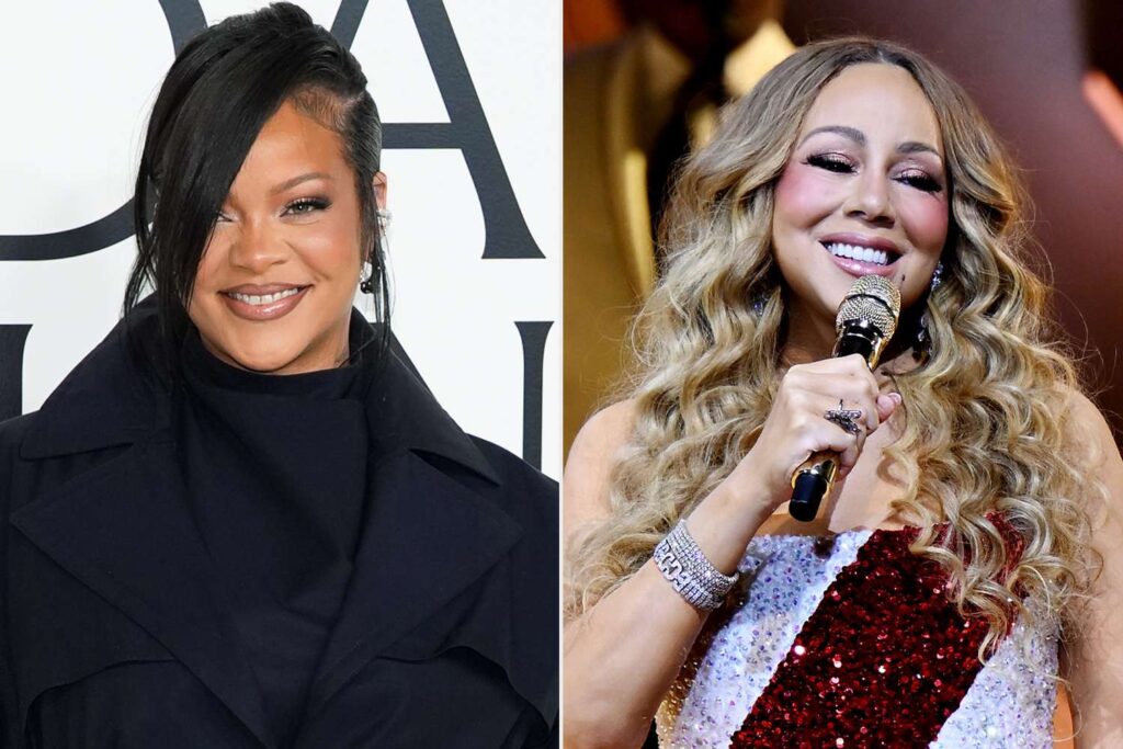 Rihanna Responds to Fan Asking Her Not to Block Their View at Mariah Carey Show