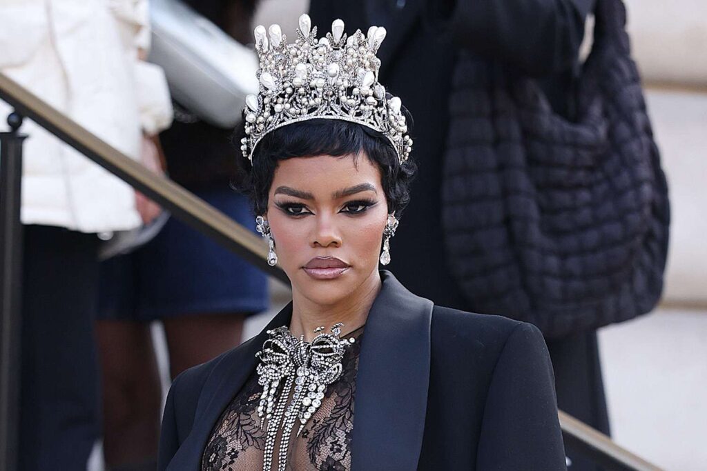 Teyana Taylor Bares Her Body in Naked Look and Tiara During Paris Fashion Week