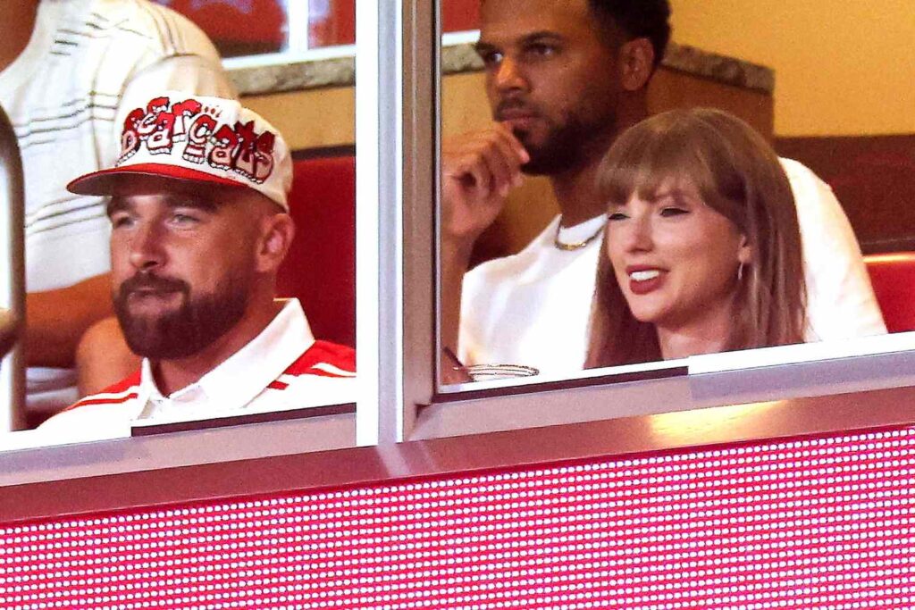 Taylor Swift and Travis Kelce Make First Public Appearance as Engaged Couple