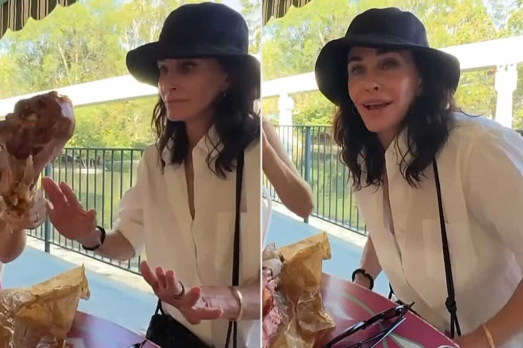 Courteney Cox Calls Disneyland Turkey Leg ‘Disgusting’ Before Declaring It ‘Delicious’