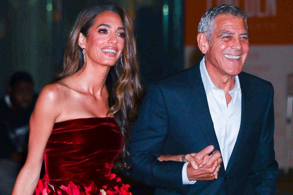 Amal Clooney Rocks Minidress for Red Carpet Date Night with Husband George Clooney