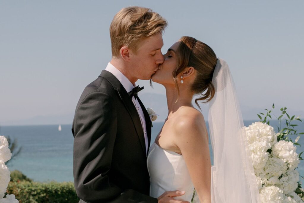 Tennis Stars Denis Shapovalov and Mirjam Björklund Marry in Greece Wedding