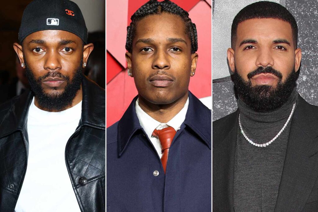 A$AP Rocky Thinks Kendrick Lamar and Drake’s Beef Is ‘Healthy for Hip-Hop’