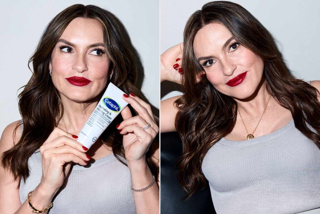 See Mariska Hargitay Rock Red Lipstick in Sizzling Cetaphil Campaign (Exclusive)