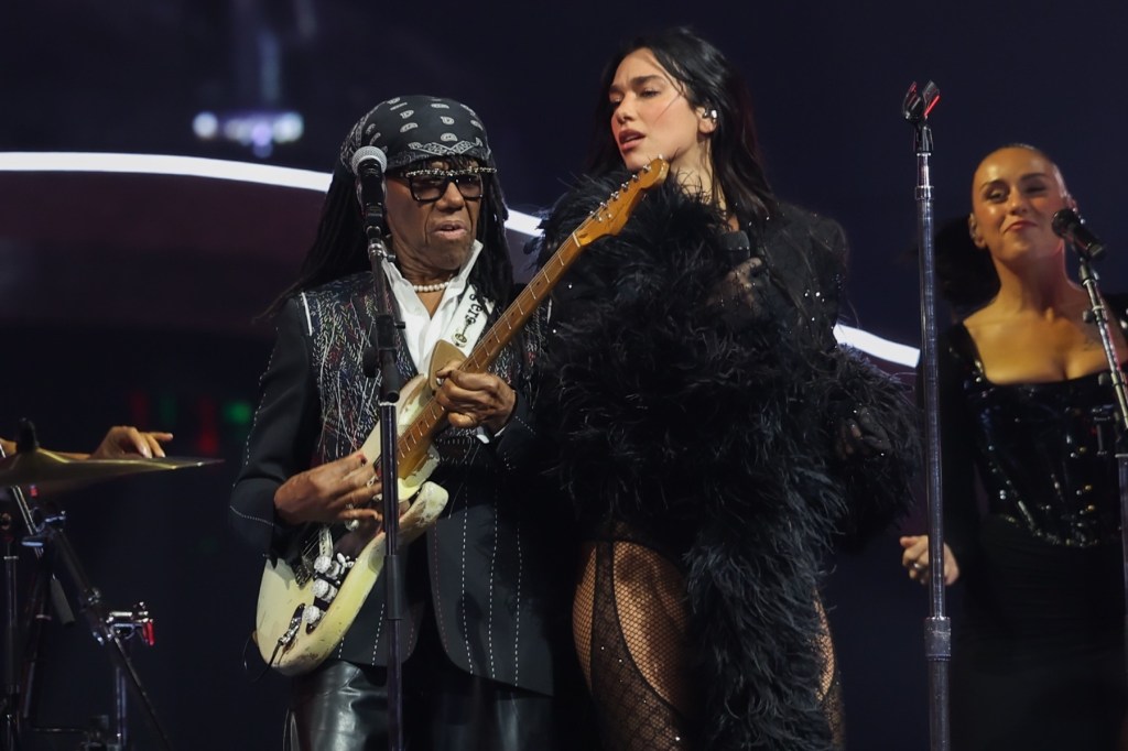 Dua Lipa, Nile Rodgers Perform Chic’s ‘Le Freak’ at New York MSG Show