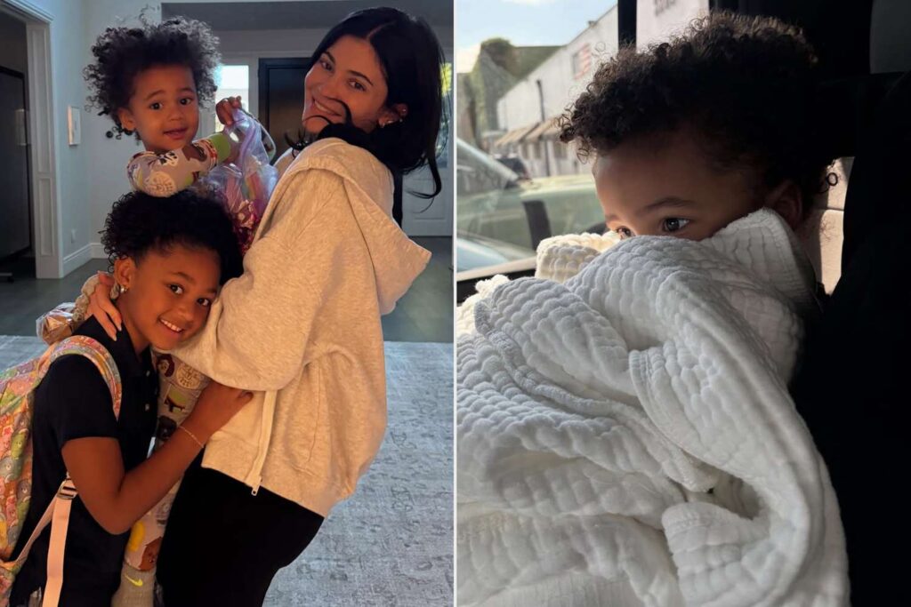 Kylie Jenner Snuggles Up with Daughter Stormi and Son Aire in Sweet New Photos