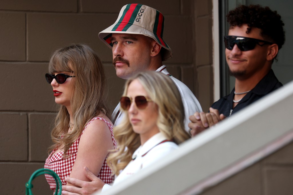 Taylor Swift & Travis Kelce Party at Patrick Mahomes’ Birthday Bash