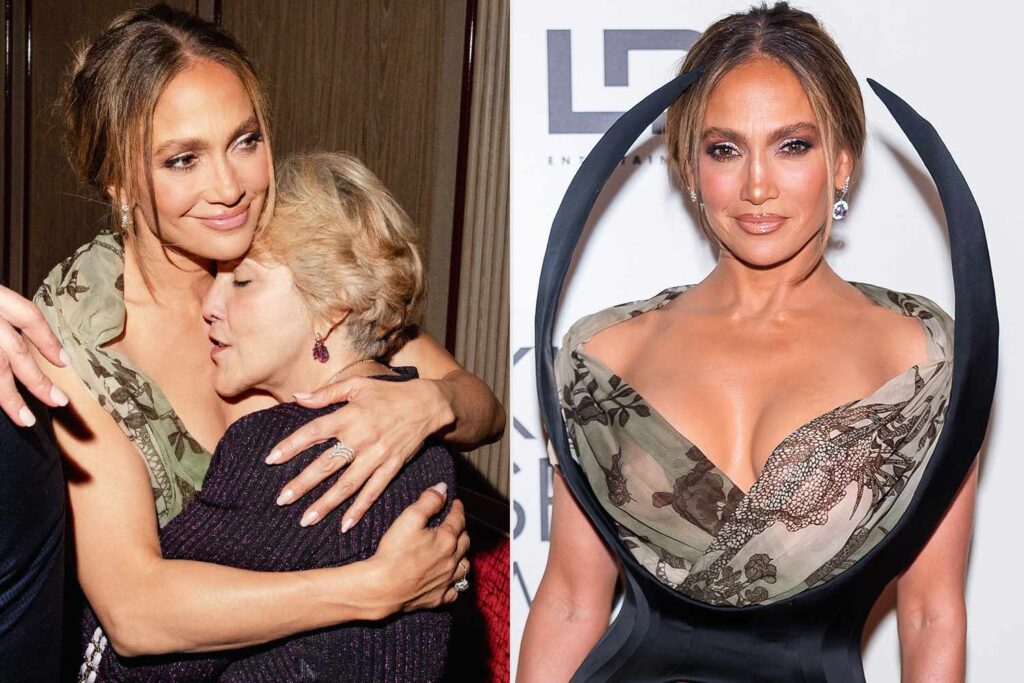 Jennifer Lopez Hugs Mom Guadalupe at ‘Kiss of the Spider Woman’ Premiere: Photo