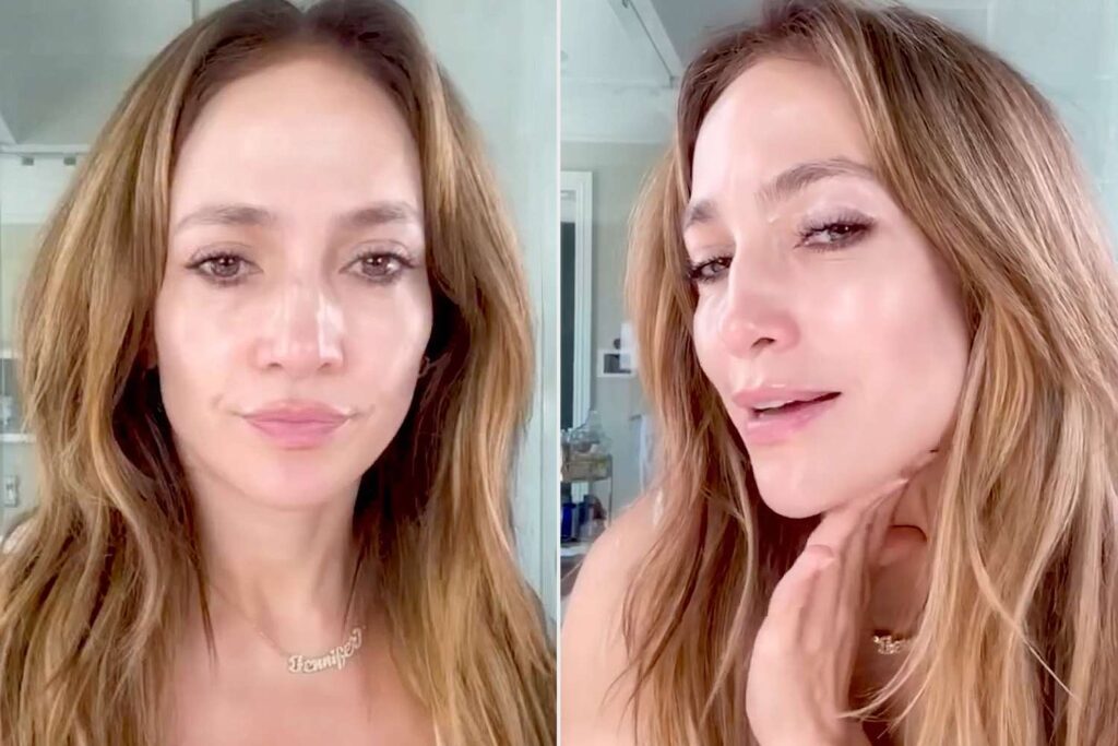 Jennifer Lopez Goes Makeup-Free with JLo Beauty in GRWM Video