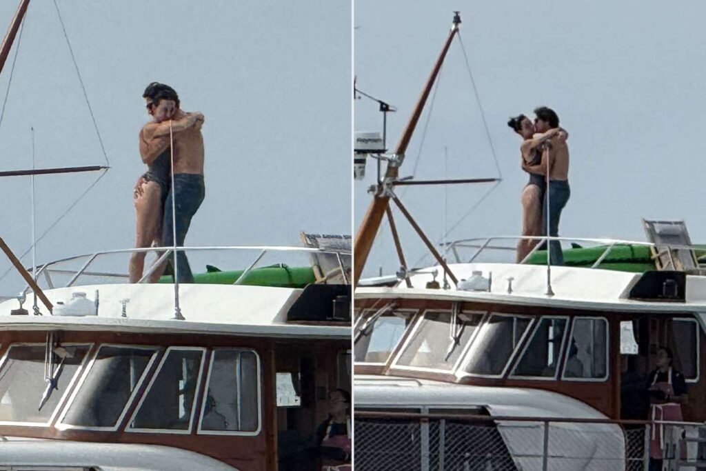 Katy Perry and Justin Trudeau Kiss on Yacht in California