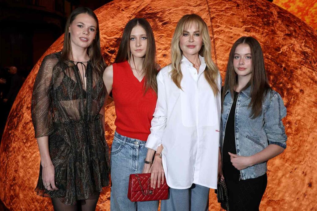 Nicole Kidman Rocks Breakup Bangs, Holds Hands with Both Daughters at Chanel Show Post-Keith Urban Split
