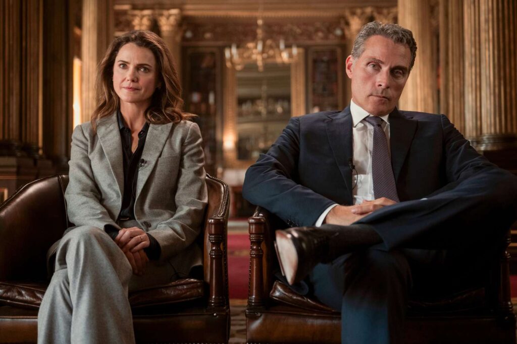 Keri Russell on Her and Rufus Sewell’s Relationship in ‘The Diplomat’ Season 3 (Exclusive)