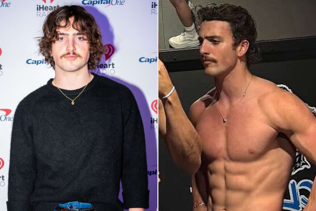 Benson Boone Seriously Swole in Gym Photo