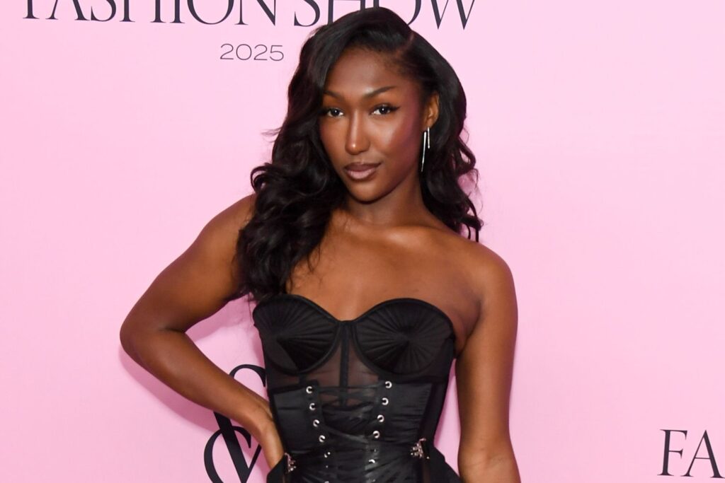 Idris Elba’s Daughter Isan Steps Out in a Lingerie-Inspired Corset Mini Dress at the Victoria’s Secret Fashion Show 2025