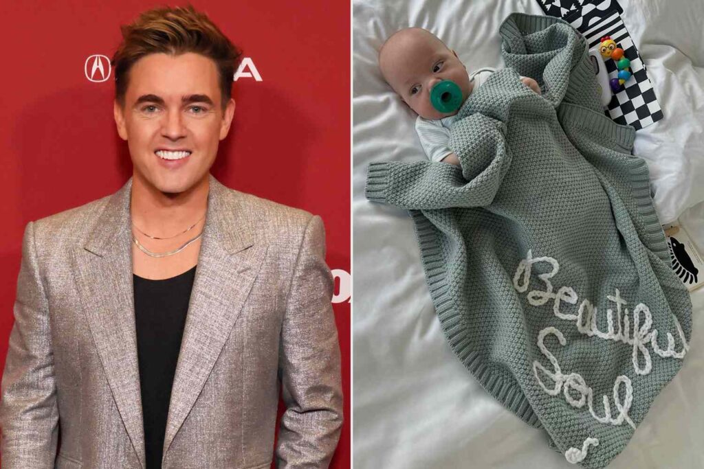 Jesse McCartney’s Wife Shows Off Son’s Custom Blanket with Nod to Dad