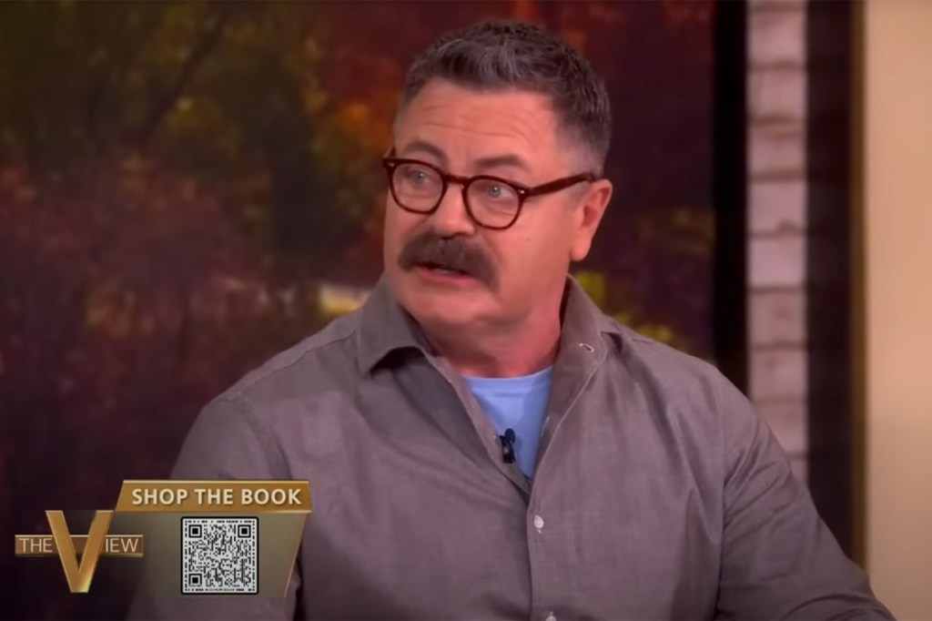 Nick Offerman Performed Taylor Swift’s ‘Wood’ for Wife Megan Mullallay