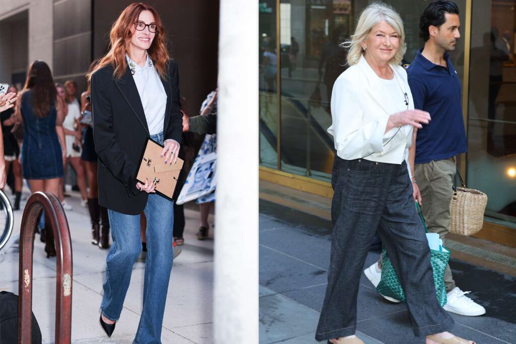 Julia Roberts Wore Dark Wide-Leg Jeans, Get a Pair from $29
