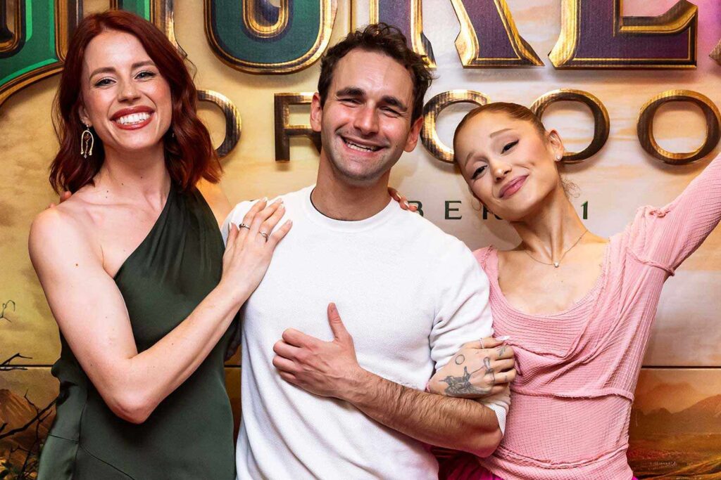 Ariana Grande Reunites with Former Broadway Costars at ‘Wicked’ Screening