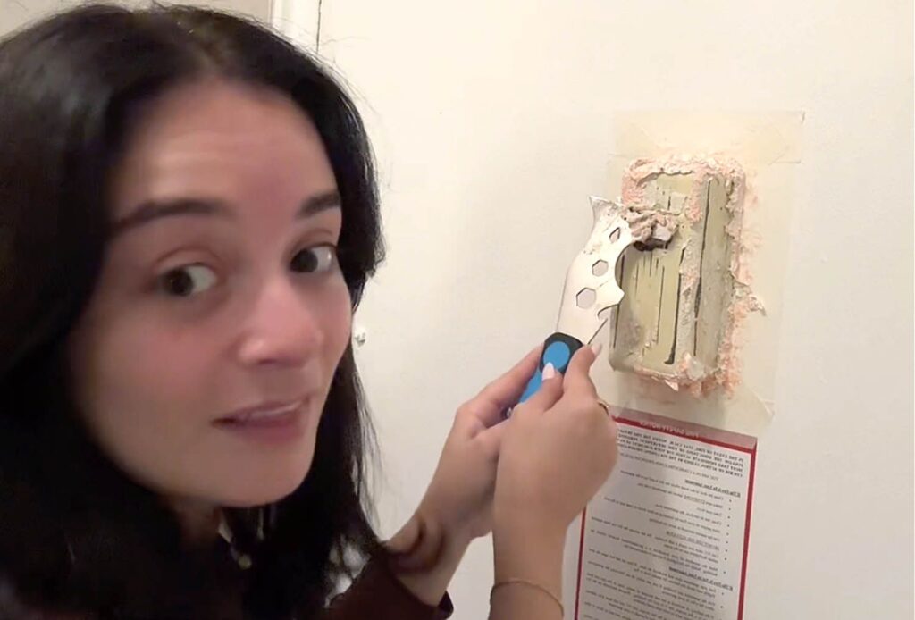 Influencer Fixes ‘Landlord Special’ Peephole in Viral Video Series (Exclusive)