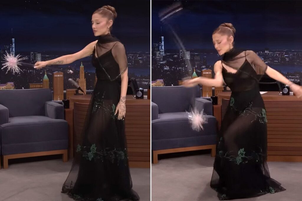 Ariana Grande Wows Jimmy Fallon with Her ‘Wicked: For Good’ Wand Skills