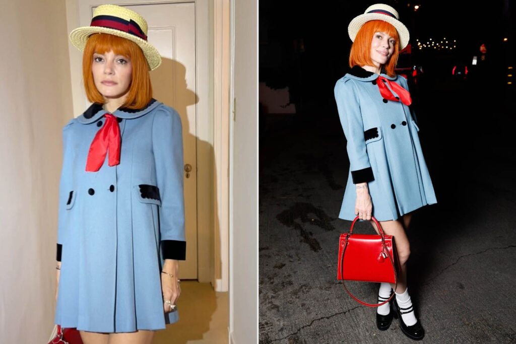 Lily Allen Dresses as Madeline for Halloween in Seeming Nod to Marriage Rumors