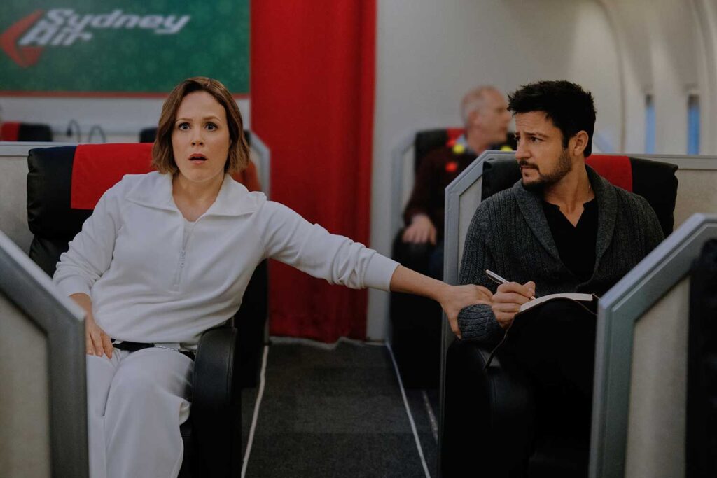 Erin Krakow and Tyler Hynes Reunite in ‘Christmas Above the Clouds’ Exclusive Clip