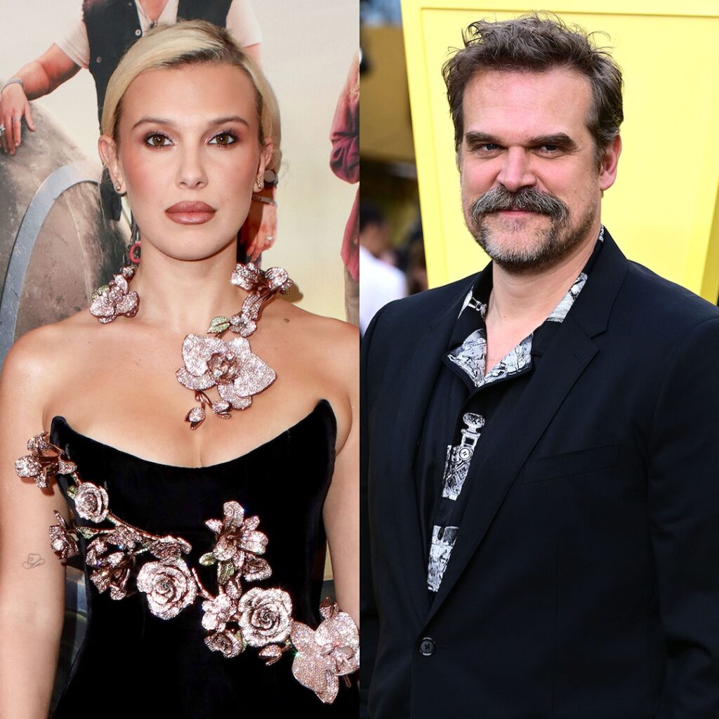 Stranger Things Millie Bobby Brown, David Harbour Red Carpet Photo