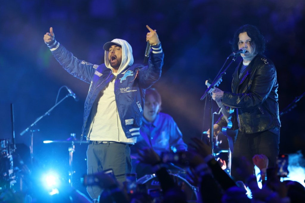 Eminem Joins Jack White at Detroit Thanksgiving Day Halftime Show