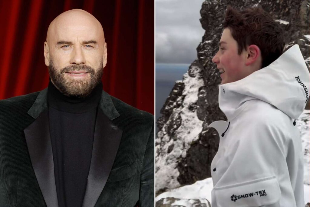 John Travolta Shares Rare Video of Son Ben, 14, Hiking in the Snow