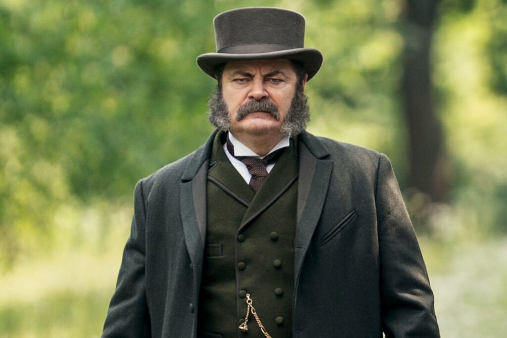 Nick Offerman Gained 20 Lbs. for Netflix’s James Garfield Series (Exclusive)
