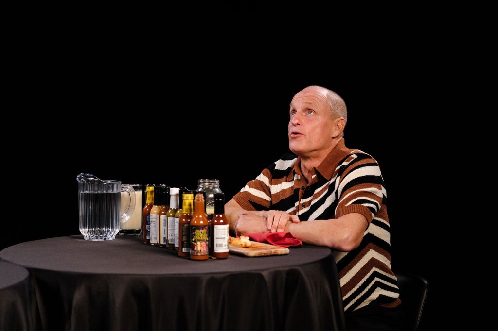 Woody Harrelson Improvised ‘Larry Flynt’ Line to Tease Courtney Love