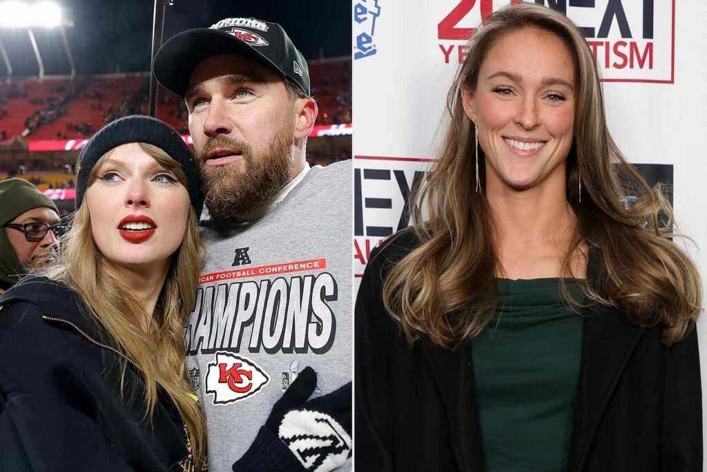 Taylor Swift Cheers on Travis Kelce a Day After Her Birthday with Kylie Kelce