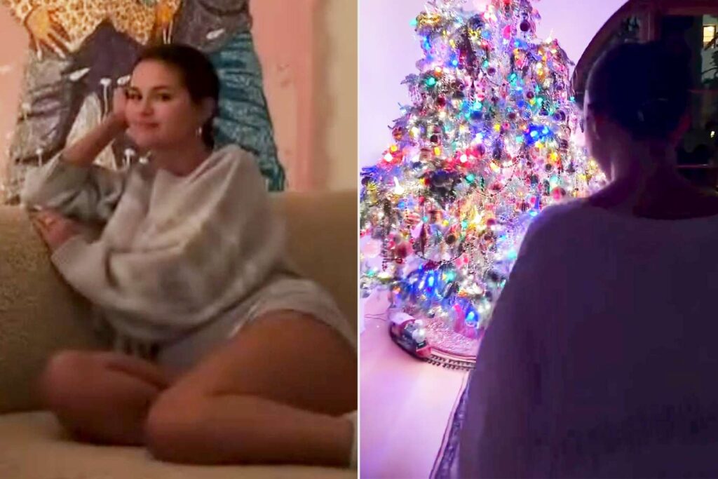 Selena Gomez and Benny Blanco’s Festive L.A. Home Has 3 Christmas Trees and a ‘Christmas/Hanukkah’ Village